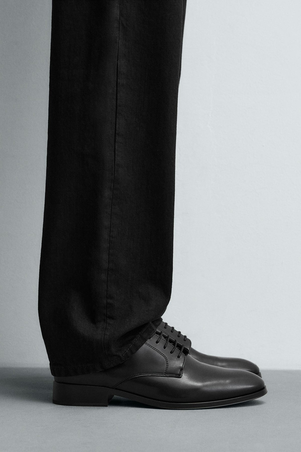 Signature Derby Black Leather  Shoes | Western Shoes