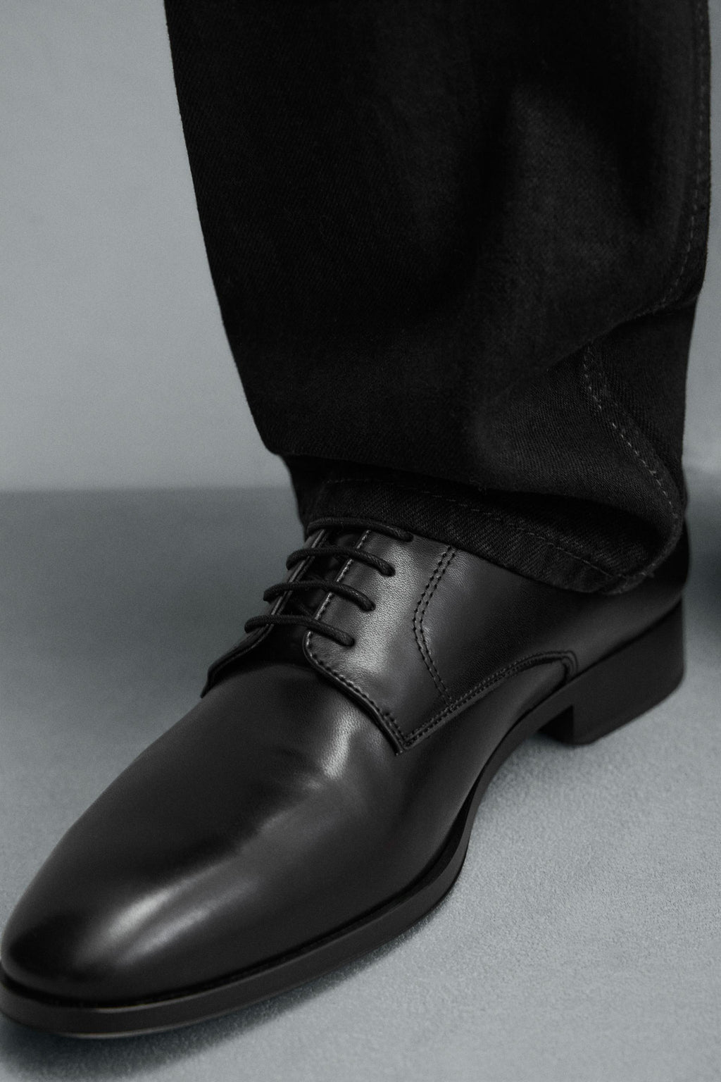 Signature Derby Black Leather  Shoes | Western Shoes