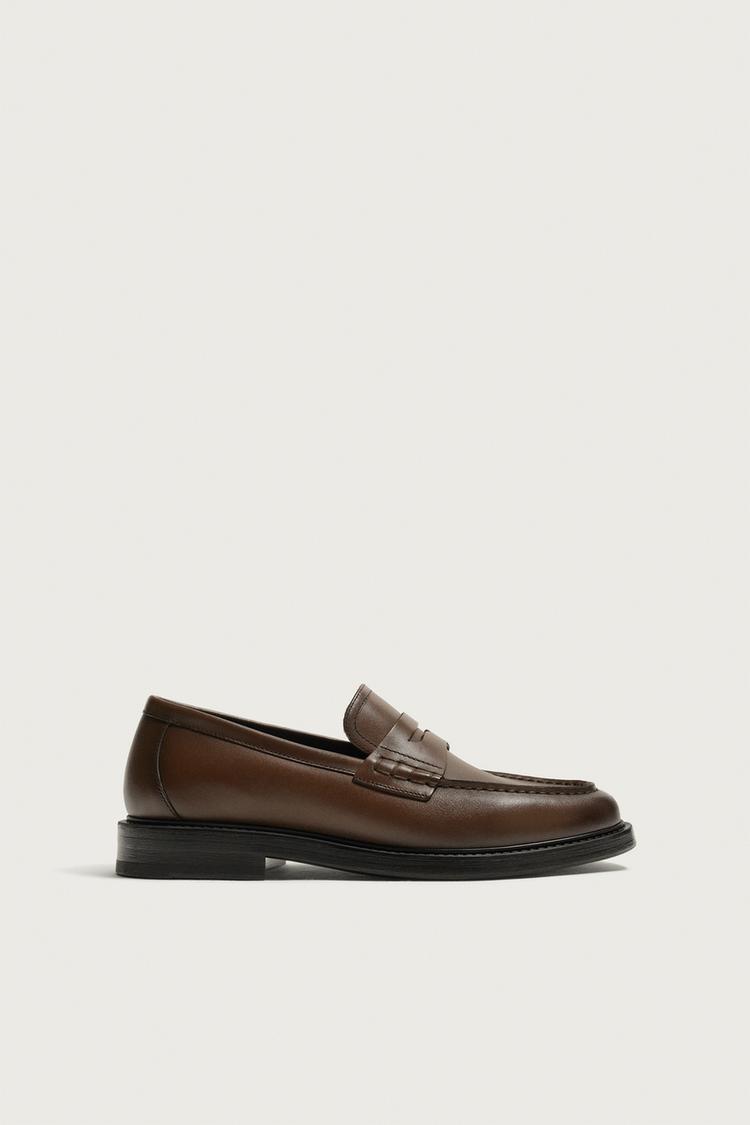 Celebrity Brown Leather Loafers – Western Shoes