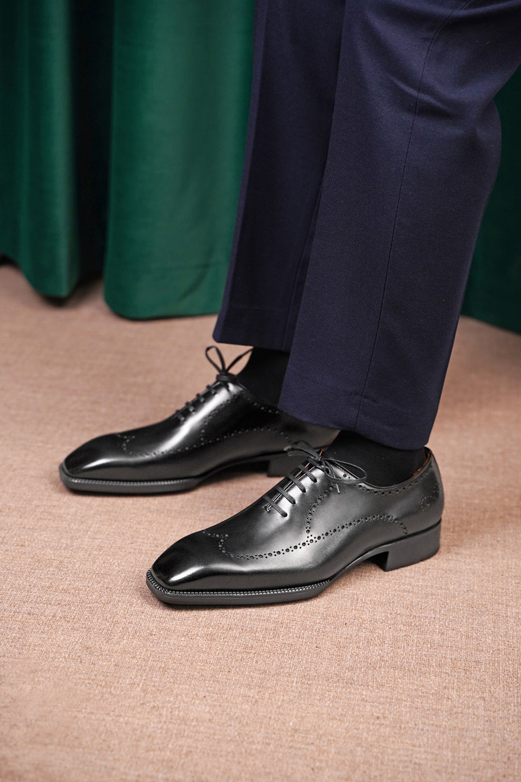 Italian Leather Brogue Oxford Shoes – Western Shoes