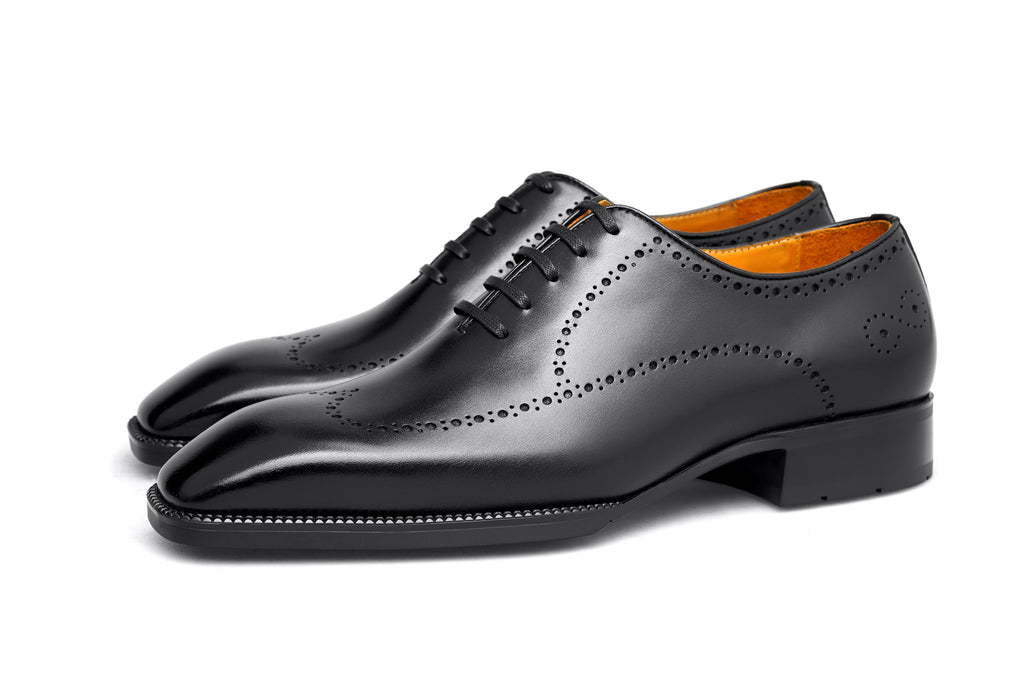 Italian Leather Brogue Oxford Shoes – Western Shoes