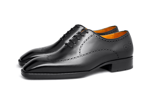 Italian Leather Brogue Oxford Shoes – Western Shoes