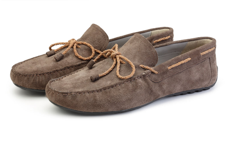 Brown Suede Loafers