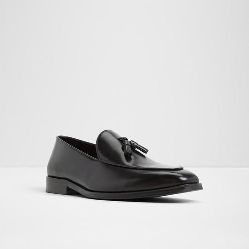Black Leather Tassel Loafers | WESTERN SHOES