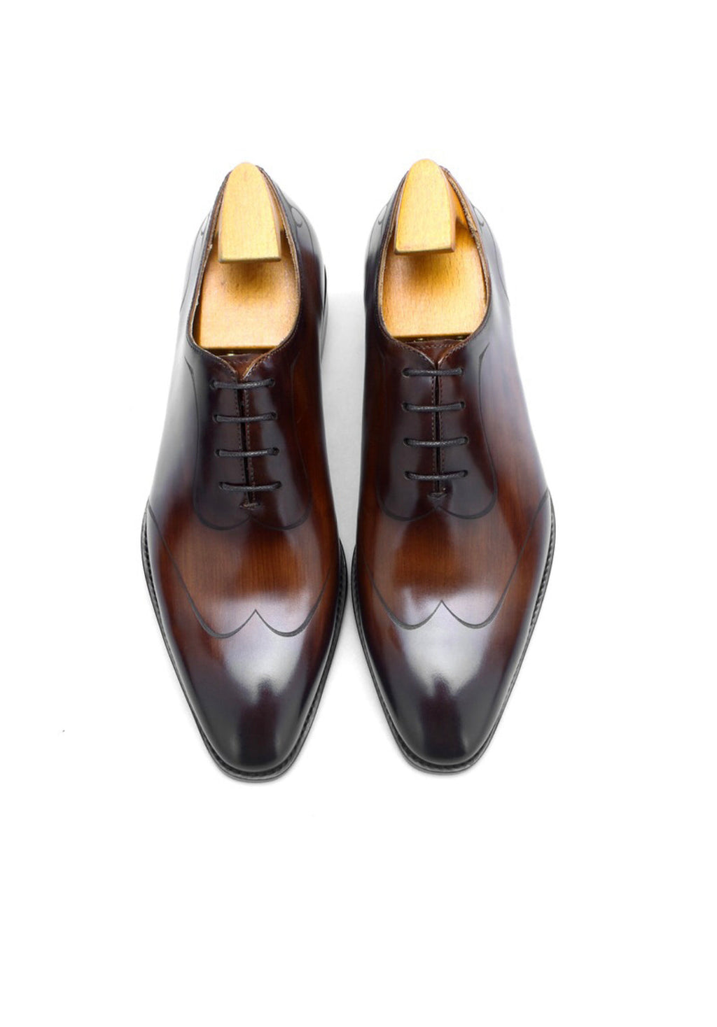 Men's Patina Leather Oxford Shoes | Western Shoes